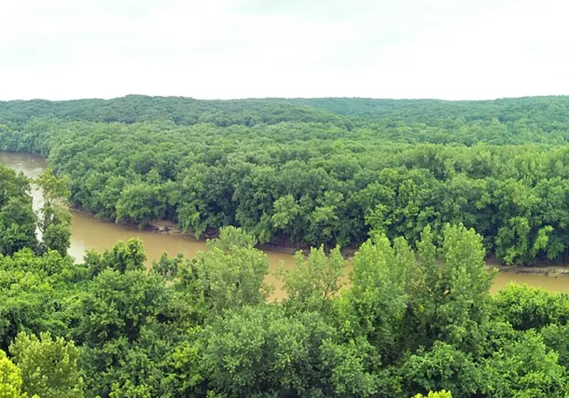 Bluffs above the Meramec River at Castlewood State Park